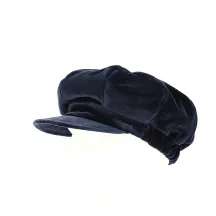 Casquette Gavroche velours bleu marine - Traclet