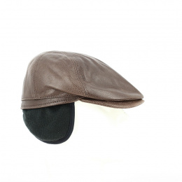 Casquette cache-oreilles Gatsby marron - Traclet