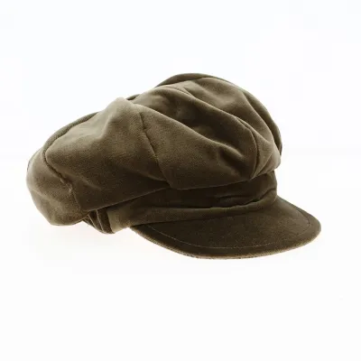 Cap Gavroche shape brown velvet - Traclet