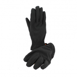 Black conductive leather gloves - Stetson
