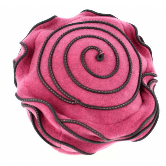 Women's Jaipur Pink Polar Fleece Beret - Traclet