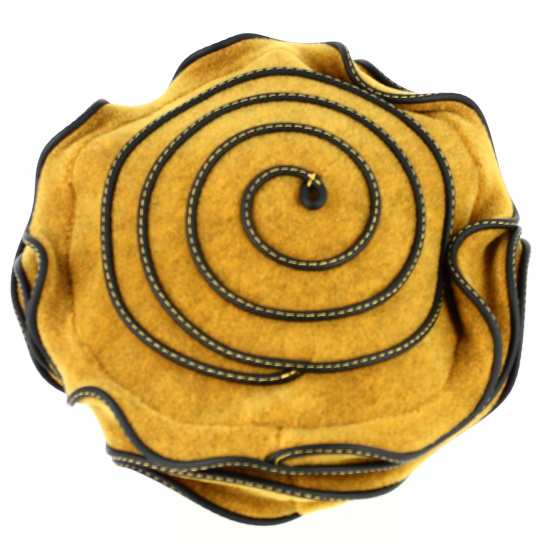Béret Polaire Femme Jaipur  jaune moutarde - Traclet