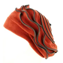 Women's Polar Fleece Beret Jaipur Rust - Traclet Reference: 13429 | Traclet Hat Shop
