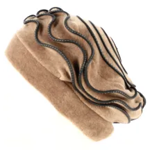 Made in France Women's Fleece Beret Jaipur Beige - Traclet Reference: 13430| Traclet Hatmakers