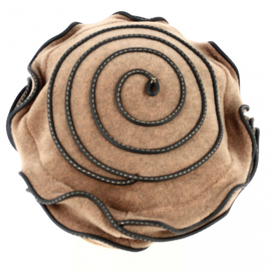 Women's Fleece Beret Jaipur Beige - Traclet