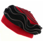 Women's Polar Beret Lila Red & Black - Traclet