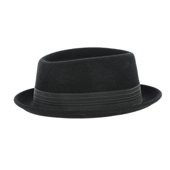 Pork Pie Jones black wool hat - Traclet Pork Pie Jones black wool hat - Traclet