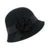 Chapeau Cloche feutre laine Maithe noir - Traclet