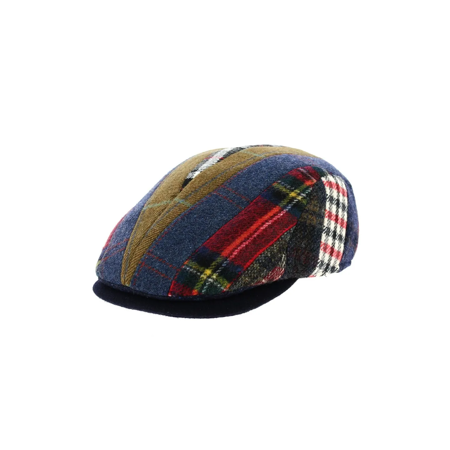 Casquette plate Cholet Patchwork Laine-Traclet
