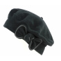 Black Polar Fleece Beret - Traclet