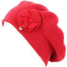 Béret femme laine rouge - Traclet