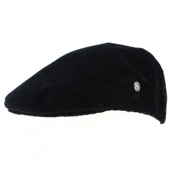 Leuven flat cap in black velvet - City Sport