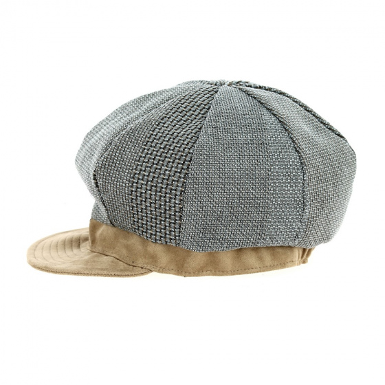 Casquette Gavroche Océane bleu & beige - Traclet Casquette Gavroche Océane bleu & beige - Traclet