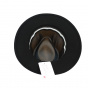 Fedora hat Sonora black wool felt - Traclet