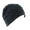 Black Cotton Beyzi Turban - Traclet Reference: 13515| Traclet Hat Shop