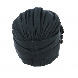 Black Cotton Beyzi Turban - Traclet