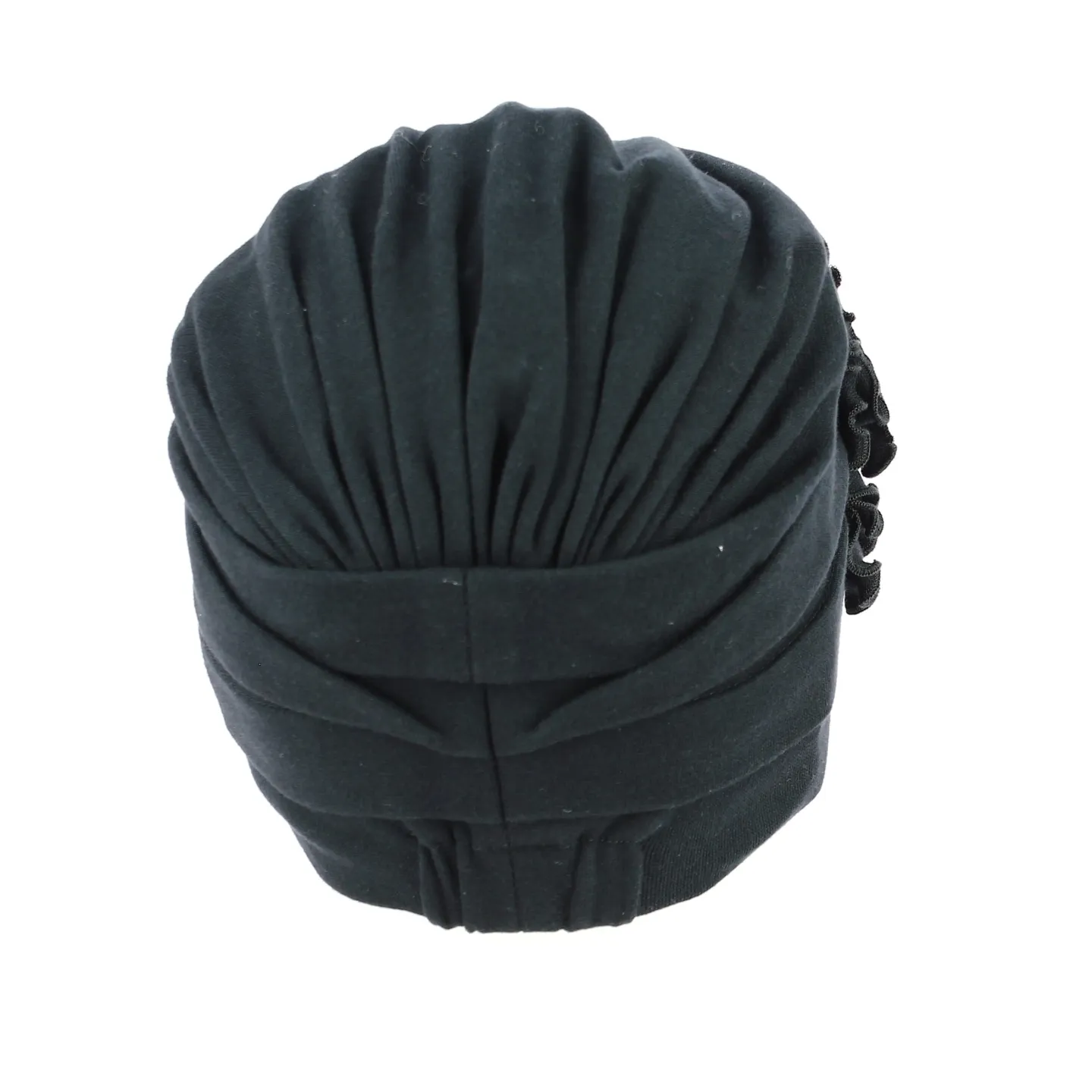 Black Cotton Beyzi Turban - Traclet Reference: 13515| Traclet Hat Shop