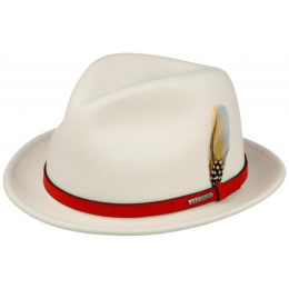 White Vitafelt Player Trinity Hat - Stetson