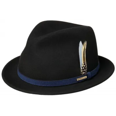Player Trinity Vitafelt Black Hat - Stetson Reference: 13239 | Traclet Hat Shop