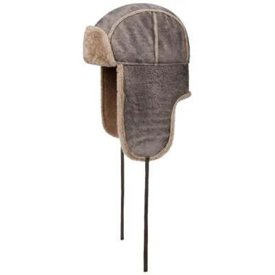 Lambskin Leather & Cotton Aviator Chapka - Stetson