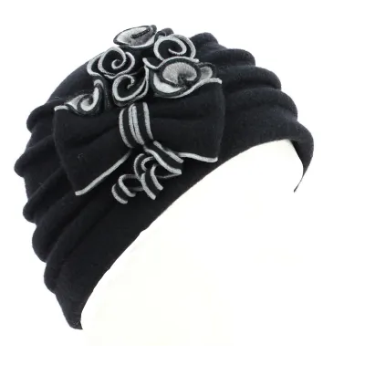 Women's Tena Wool Beret Black - Traclet Reference: 13521| Traclet Hat Shop