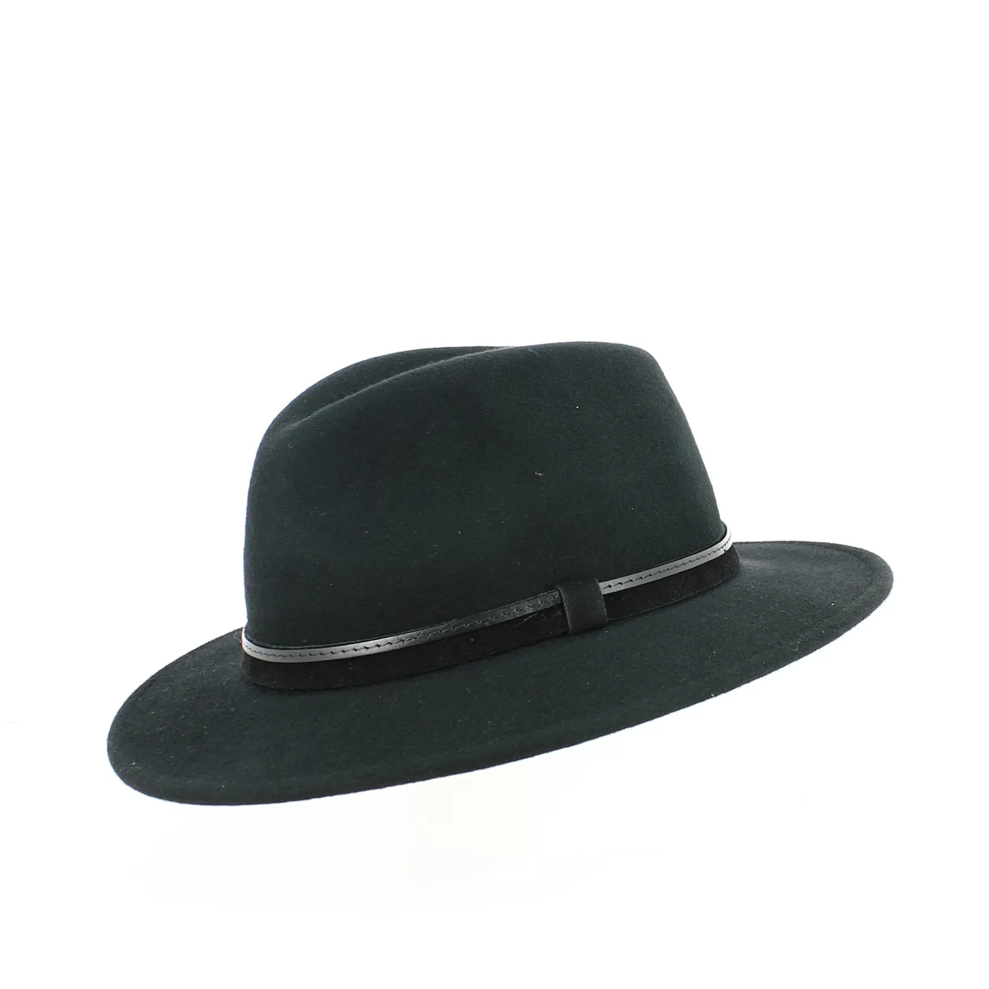 Chapeau traveller Annecy Feutre Laine Noir Imperméable - Traclet Reference : 13525 | Chapellerie Traclet