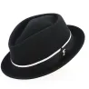Chapeau Porkpie cheverny Feutre Crushable noir - Fléchet  : 15327| Chapellerie Traclet