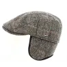 Casquette Plate cache-oreilles Jackson laine grise - Göttmann