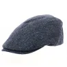 Waterproof Navy Daffy Flat Cap - Traclet