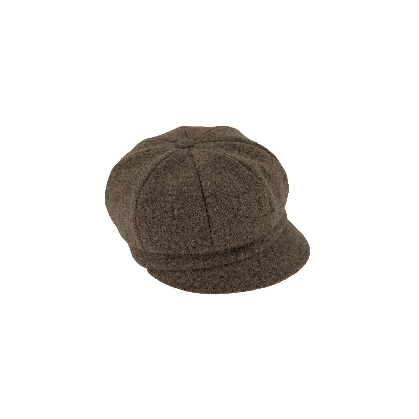Sienna Taupe Wool Newsboy Cap - Traclet : 13565 | Traclet Hat Shop