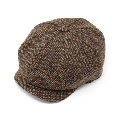 peaky blinders cap - Irish Waterford Brown Wool Cap - Hanna Hats Reference: 13569 | Chapellerie Traclet