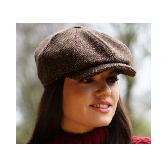 Irish Waterford Brown Wool Cap - Hanna Hats Irish Waterford Brown Wool Cap - Hanna Hats