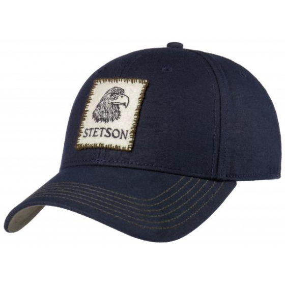 Casquette Baseball cap vintage bleu marine - Stetson