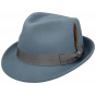 Stetson Elkader Sky Blue Wool Felt Trilby Hat