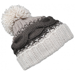 Mont Blanc Tricolor Pom-Pom Beanie - Traclet