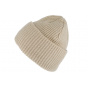 Bari Beige Cuffed Beanie - Traclet