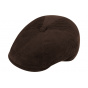 6-sided Lecce Velvet Brown cap -Traclet