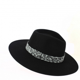 Fedora Dafné black wool hat - Traclet