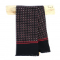 Men's Black Silk Scarf - Traclet