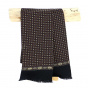 Men's Black Silk Scarf - Traclet