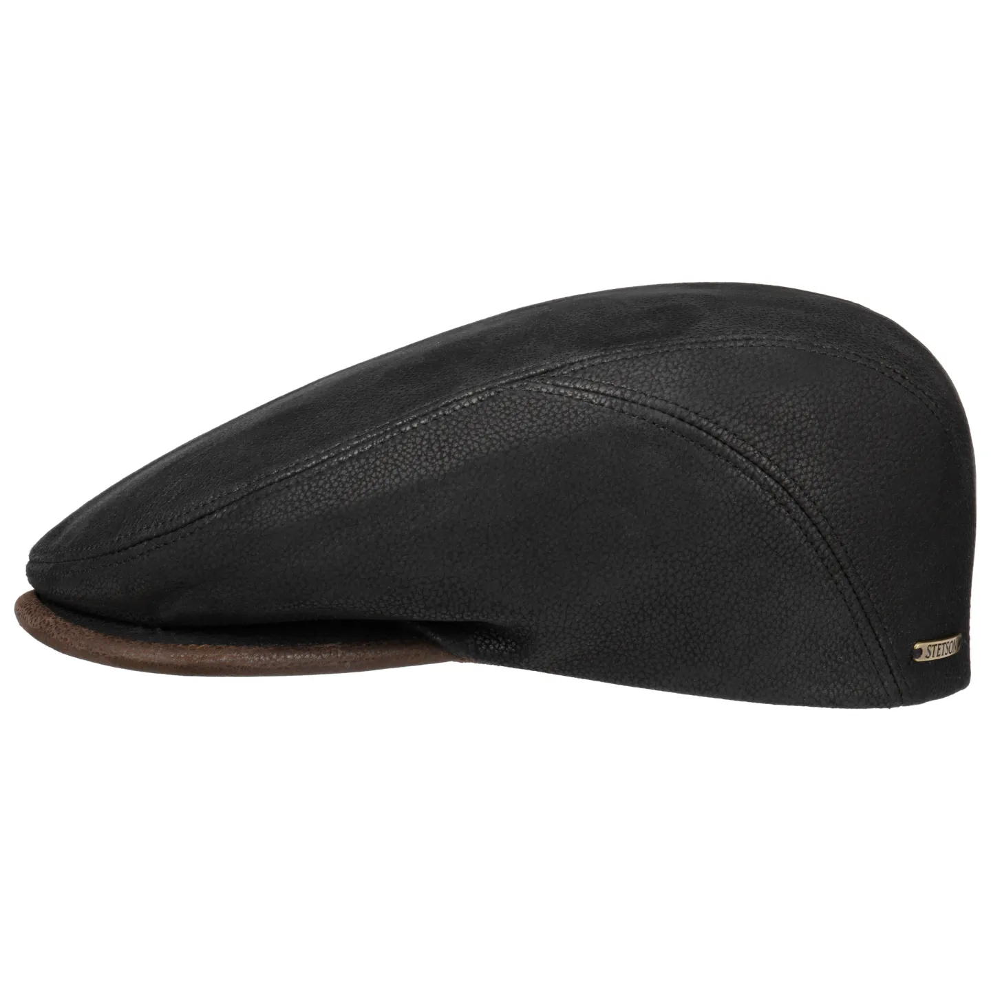 stetson quilcene black leather cap - buy leather cap Reference: 2769 | Traclet Hat Shop