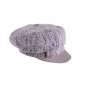 Cap Gavroche July beige & white - Traclet