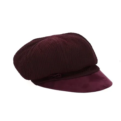 Cap Gavroche Tokyo plum - Traclet