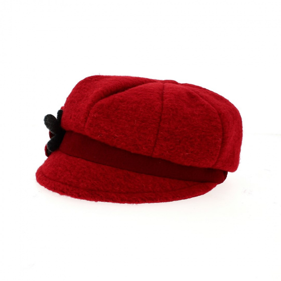 Casquette Gavroche Le Lana laine rouge - Traclet Casquette Gavroche Le Lana laine rouge - Traclet
