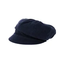 Casquette Gavroche La Piska velours bleu marine - Traclet