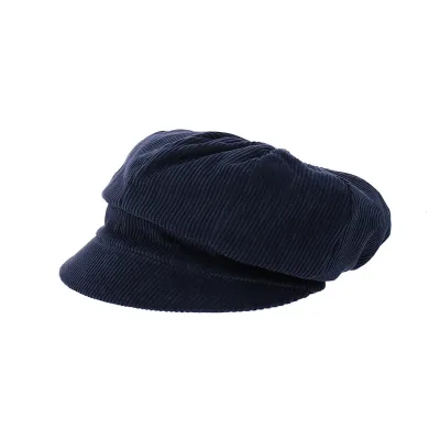 Gavroche cap La Piska navy blue velvet - Traclet