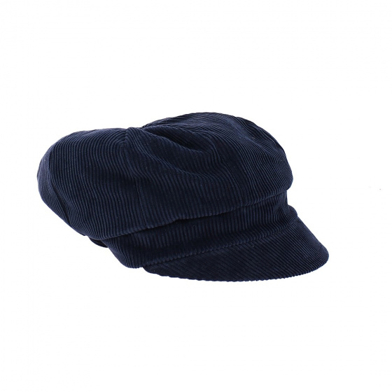 Casquette Gavroche La Piska velours bleu marine - Traclet Casquette Gavroche La Piska velours bleu marine - Traclet