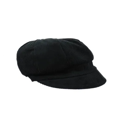 Casquette Gavroche La Piska velours noir - Traclet