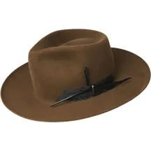 Chapeau Fedora Barksdale feutre laine marron - Bailey