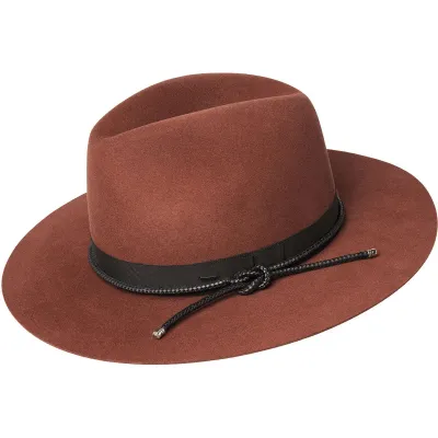 Chapeau Fedora Sterne Feutre Laine Ocre - Bailey